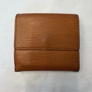 Louis Vuitton Epi Porte Monnaie Billets Compact Wallet Brown Leather Vintage Y2K